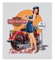 Hot Ticket Babe Embossed Tin Sign