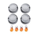 Bullet Turn Signal Lens Kit, Smoke