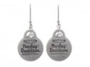 Earrings Engraved Charm