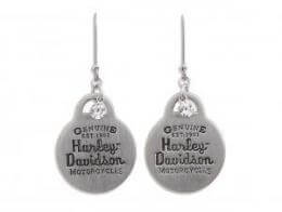 [97739-11VW     ] Earrings Engraved Charm