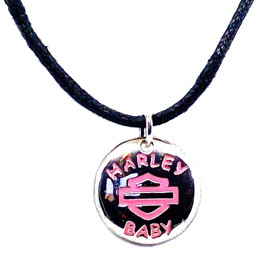 [HDN0117-14] Necklace W/ Pink Harley Baby