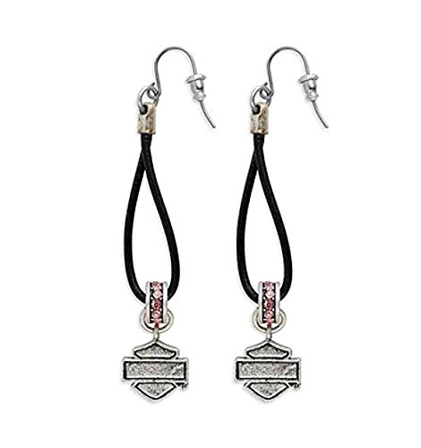 [97678-13VW] Pink Label Beaded with Dangling B&amp;S Earrings