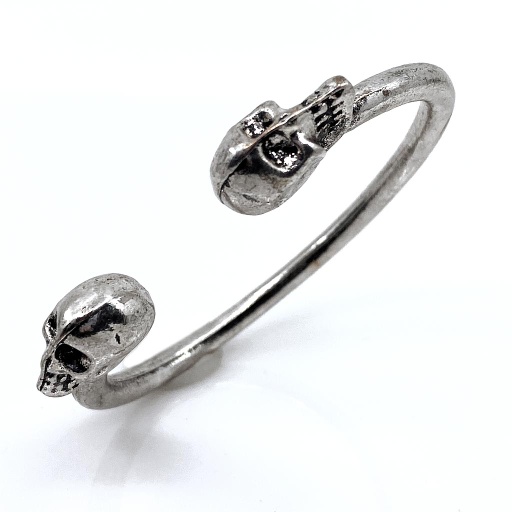 [20B20] Skull Silver Cuff