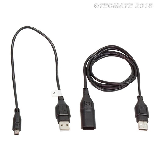 [TM-0112] MicroUSB Ladekabel med 1m USB skjøtekabel