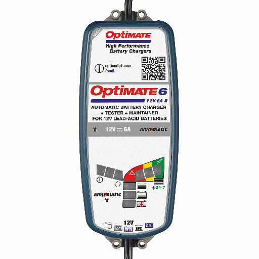 [TM360] Optimate 6 Batterilader, 12V 6A