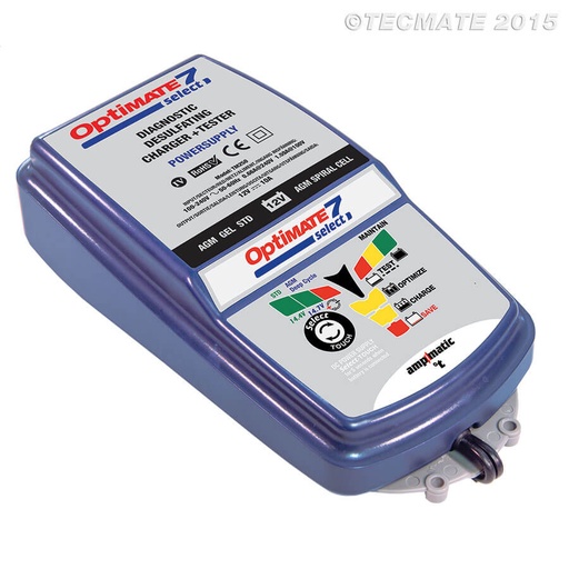 [TM-250] Optimate 7 Select Batterilader, 12V 10A
