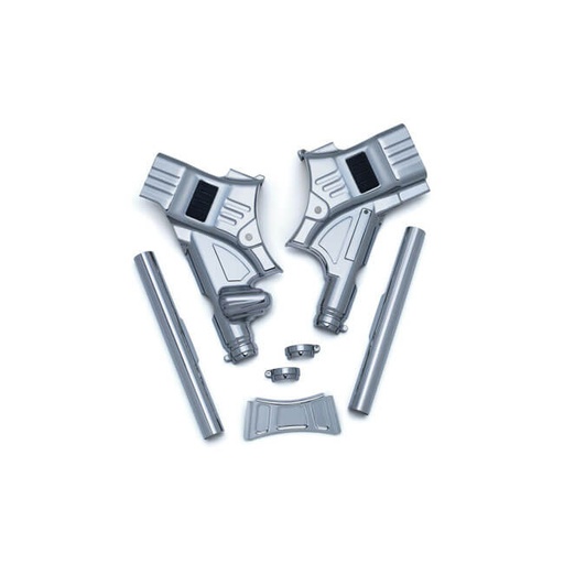 [6955] Touring Deluxe Frame Neck Cover, Chrome