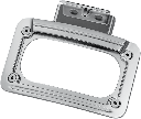 L.E.D. Curved License Plate Frame with Mount