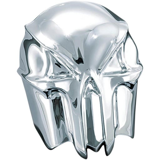 [7718] Skull Horn Cover, Chrome