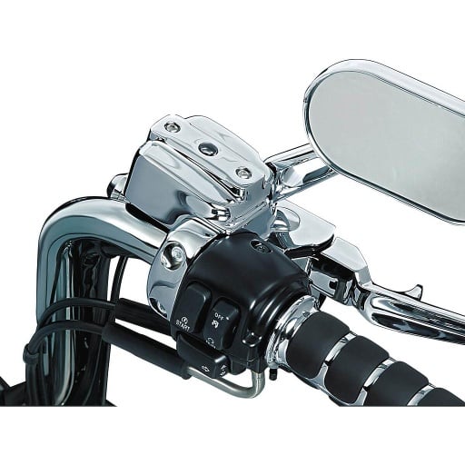 [9119] Chrome Brake &amp; Clutch Control Dress-Up Kit for Dual Disc, Chrome