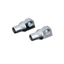 Tapered Male Mount Peg Adapters - Serrated, Chrome
