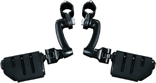 [7599] Gloss Black With Trident Dually &amp; 1-1/4" Magnum Quick Clamp