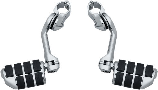 [4529] Tour-Tech Cruise Mounts, Long Arm with Dually ISO-Pegs, Chrome