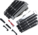 Transformer Passenger Floorboards for GL1800, Chrome