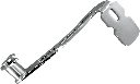 Girder Extended Brake Pedal, Chrome