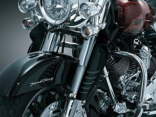 [1319] Gloss Black Fork Mounted Variable Wind Deflectors