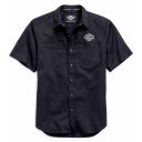 Embroidered B&S Logo Short Sleeve Woven Shirt