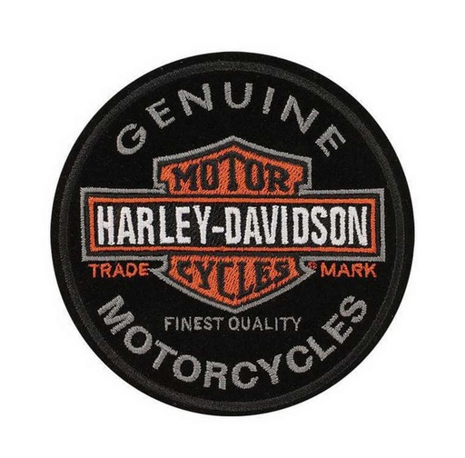 [EM312642] Embroidered Genuine Motorcycles Bar &amp; Shield Emblem Patch