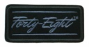 Embroidered Forty-Eight Emblem Patch, Small