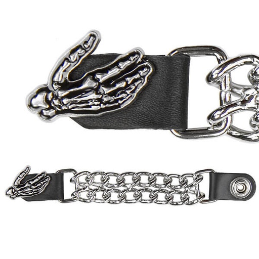 [VESTEXT001] Skeleton Hand Chain Vest Extender 