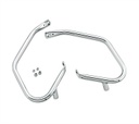 Rear Saddlebag Guard Kit, Confort, Chrome