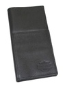 Bar & Shield Travel Wallet Black Leather