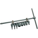 Sliding T-Driver with 8-Piece Socket Set