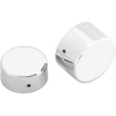 [0214-0449] Axle Caps, Chrome, Rear, Pair