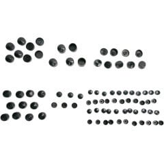 [2401-0703] Bolt Cover Kit Standard 99-06 FL, Black