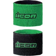 [3070-0840] Reversible Wristband, 2-Pack, Black/Green