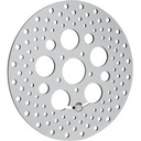 Polished Stainless Steel Drilled Brake Rotor, Front 11.808-13 FLT