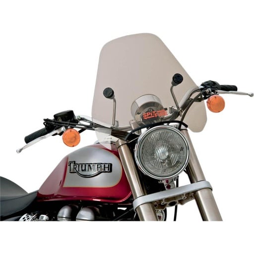 [2313-0121] S-06 Spitfire Sport Shield, 15”, Tinted w/ Chrome Hardware