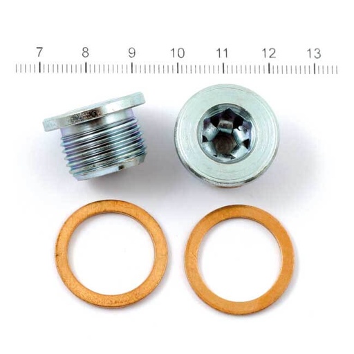 [28-0206] 18mm O2 Sensor Plug Set. Zinc.