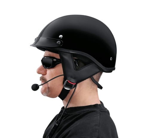 [76572-09] Boom! Audio Half Helmet Music and Communications Headset