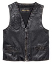 Iron Distressed Slim Fit Leather Vest