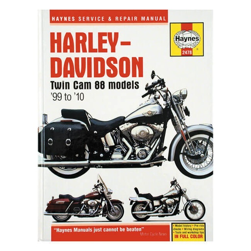 [517639] Harley-Davidson Twin Cam 88, 96, og 103 Modeller, 99-10 Service Manual