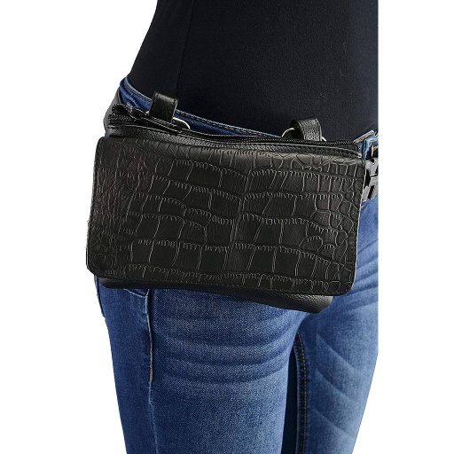 [MP8854] Multi Pocket Belt Bag with Gun Holster, Gator Print