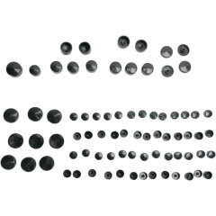 [24010713] Bolt Cover Kit Standard 04-22 XL, Black