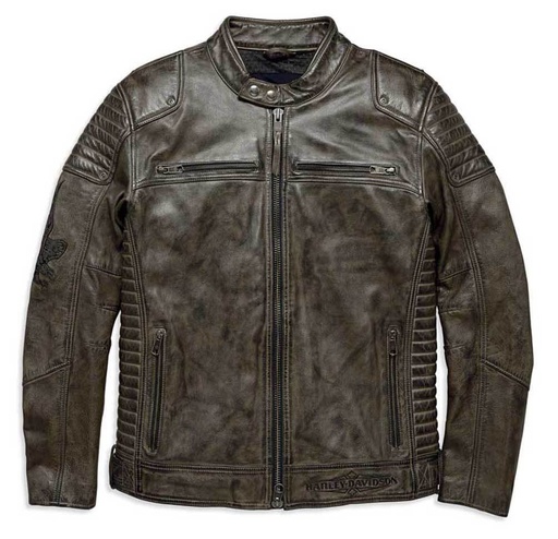 [97192-18VM/000M] Hamilton Washed Genuine Leather Jacket