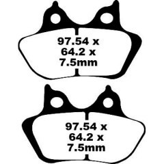 [1720-0018] Brake Pad FA400 Series, Organic