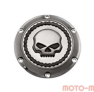 [25700255] Skull &amp; Chain Derby Cover, Smoky Chrome