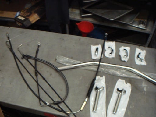 [56434-98] Flat Handlebar Kit, FXSTC