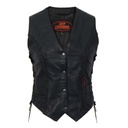 Ladies Black Leather Vest