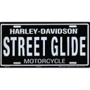 Street Glide Stamped Metal Tag License Plate