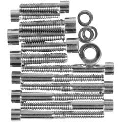 [DS-190382S] Chrome Socket-Head Transmission Side Cover Bolt Kit Smooth, 87-00 5SP