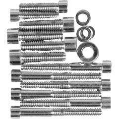 [DS-190382S] Chrome Socket-Head Transmission Side Cover Bolt Kit Smooth, 87-00 5SP