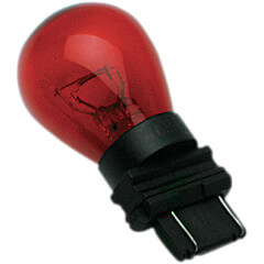 [7805-2001] Wedge Bulb, Dual Filament, Red, 12V, 3157-Style