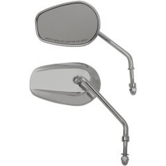 [0640-1309] Mirrors Long Stem OE-Style Teasr Drop Chrome