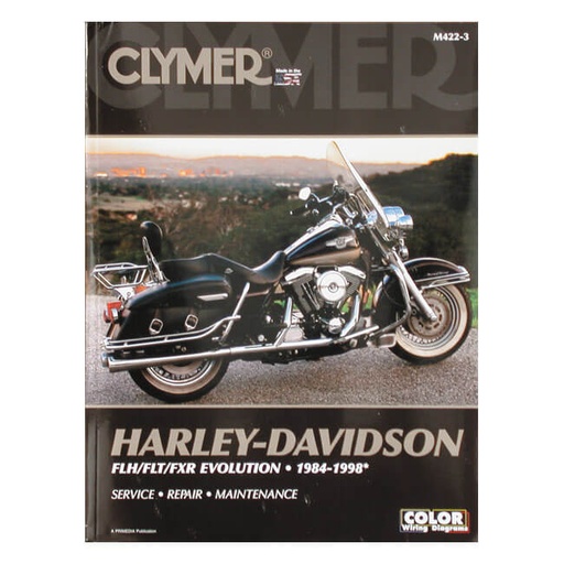 [517678] Clymer Service Manual Harley-Davidson FLH/FLT/FXR Evolution 1984-1998