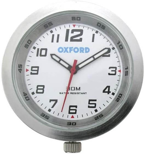 [OX560] AnaClock, Silver Case m/ White Face